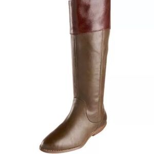 NWB Seychelles Orchestra Leather Green Boots 6.5